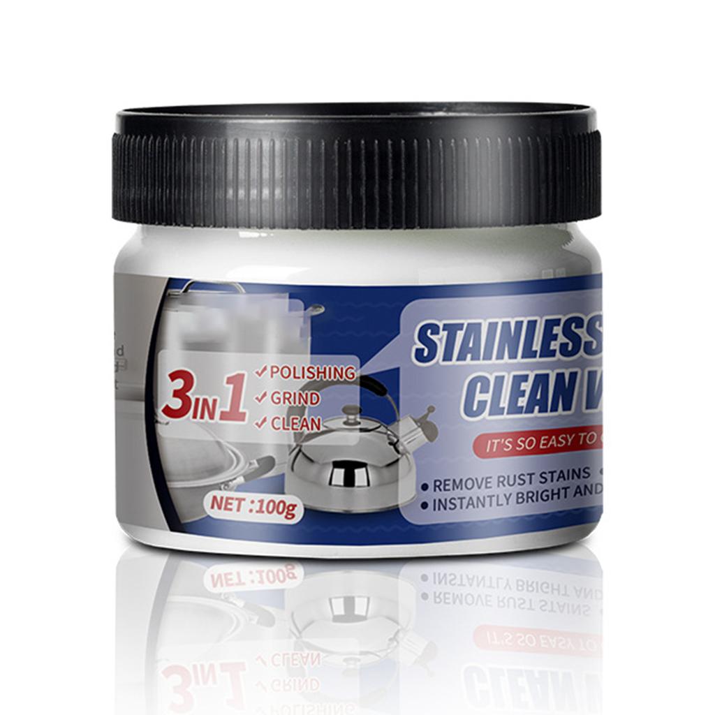 Stainless Steel Cleaning Paste Safe Ingredients Non-Flammable Cleaner Suitable for Iron Accessories Stains