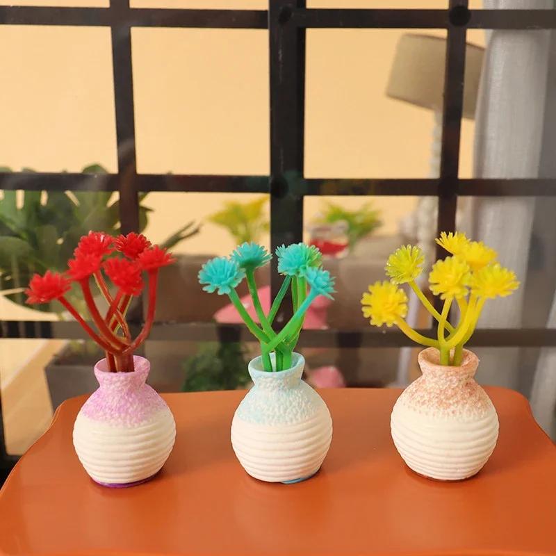 Harts Mini Vas Liten Mun Vas Blomkruka Trädgårdsdekoration DIY Mikro Landskap Skrivbordsdekoration Heminredningsaccessoarer