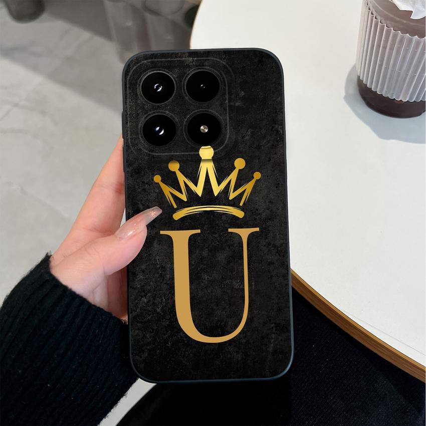 Phone Cover For Xiaomi 17 15T Pro Poco F7 Ultra C75 C55 C50 C31 Four Leaf Clover Letter Pattern Matte Silicone Shockproof Bumper Case For Xiaomi Shell