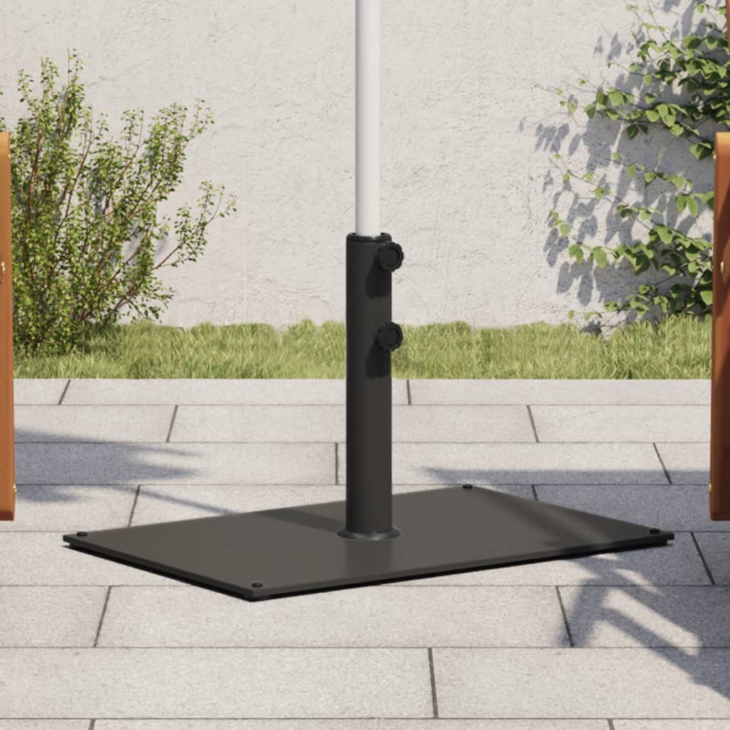 Umbrella Base Ø32 38 48 mm Pole 15 kg Rectangular