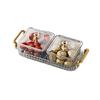 Nonslip Divided Snacks Fruit Tray With Lid Snacks Fruit Tray Removable Snacks Platter Candy Storage Box Easy to Use