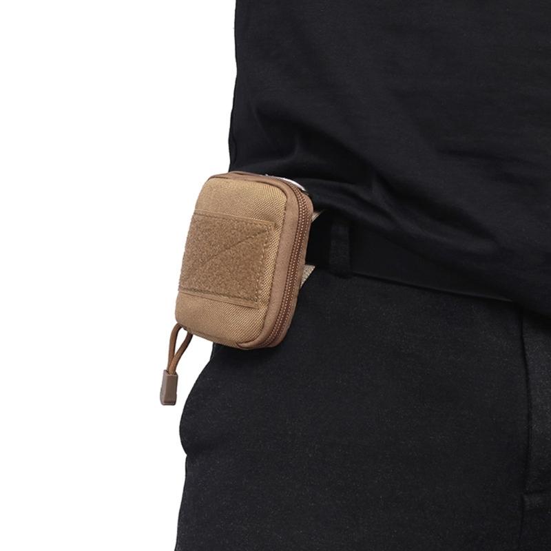 Compact Foldable Bottle Holder Case Storage Bag With Elastic Strap Detailing For Secure Belt