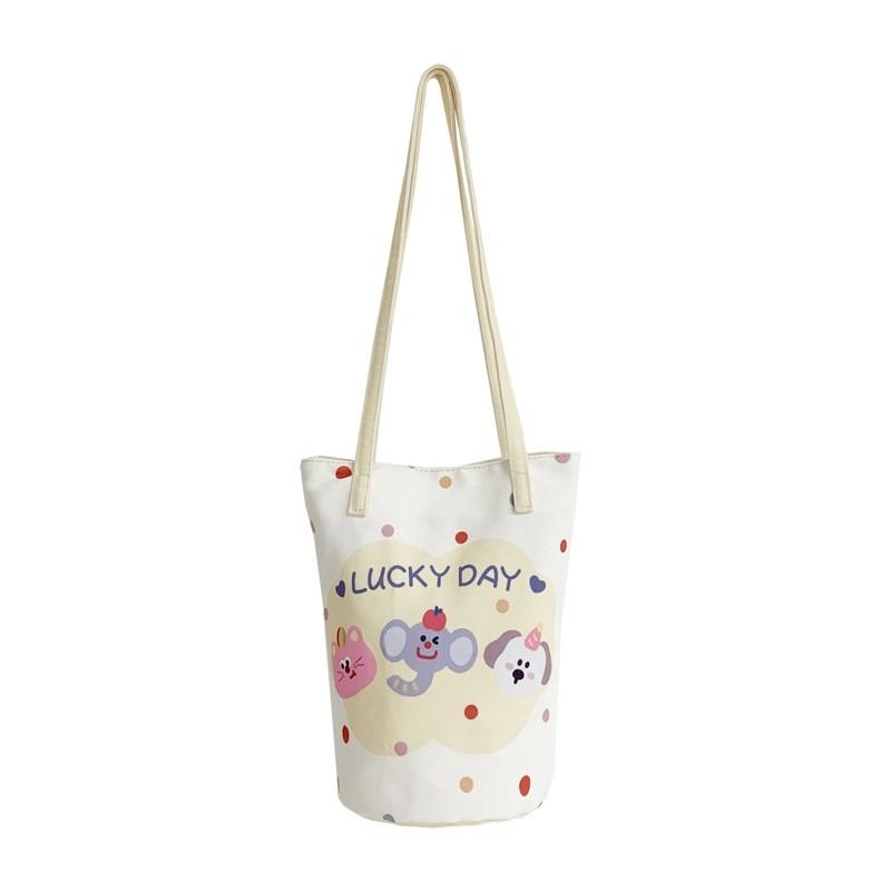 Cat Duffy Cartoon Animal Printed Children Shoulder Bag For Outings Daily