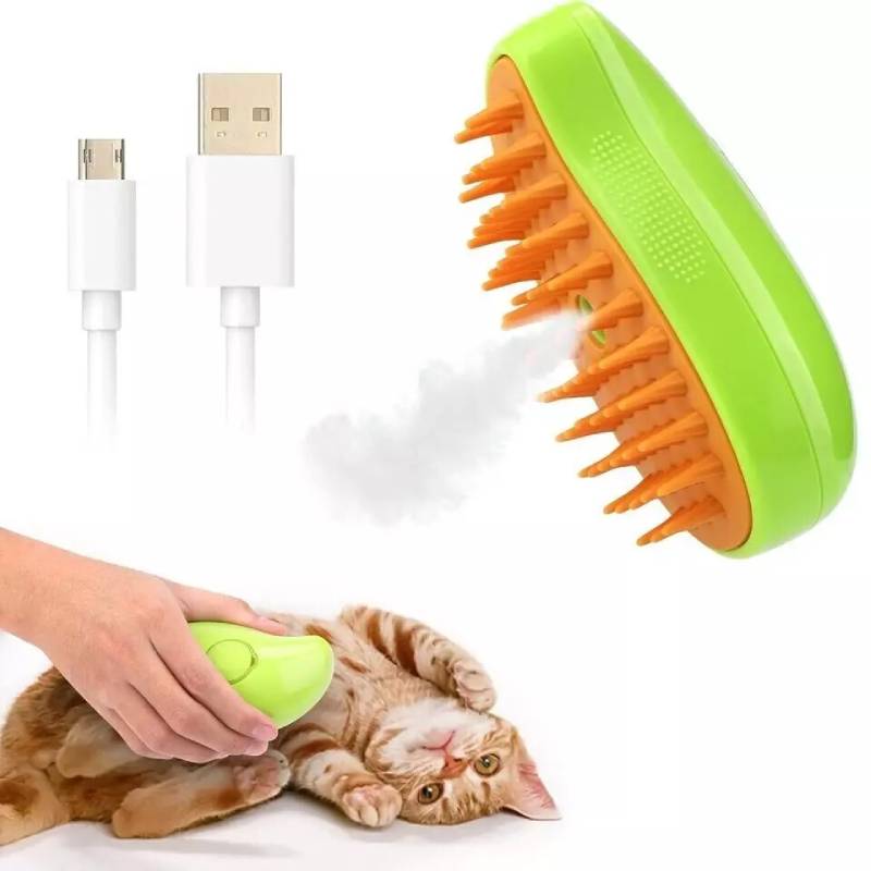 3 In 1 Dog Cat Steam Brush Pet Electric Spray Massage Comb Pet Hair Comb Removal