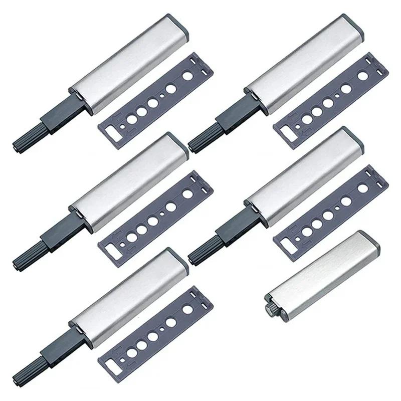 Stainless Steel Magnetic Push Latches for Cabinets Push To Open Cabinet Hardware Push Touch Latch Kitchen Door Pushing