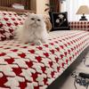 Plush Sofa Cushion  New High-End Thickened Warm Non-Slip Leather Sofa Seat Cushion Cover Cloth Towel Autumn And Winter