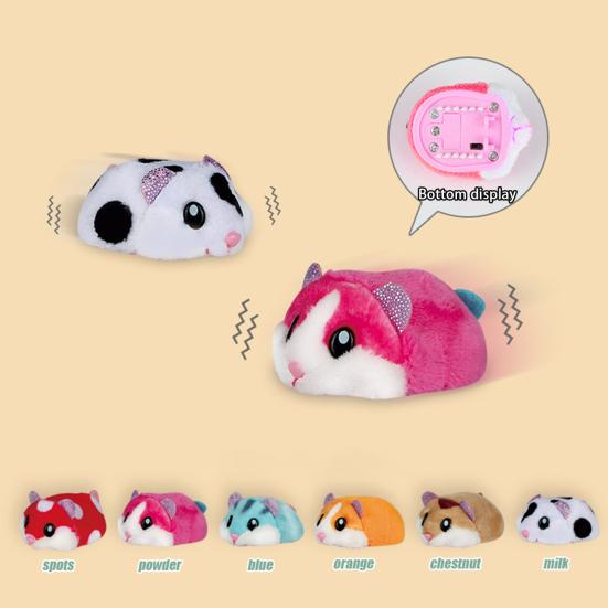 Mini Playset Plush Hamster Mini Ice Cream Playground Long Playset Hidden Gameplay for Track Toys Play House
