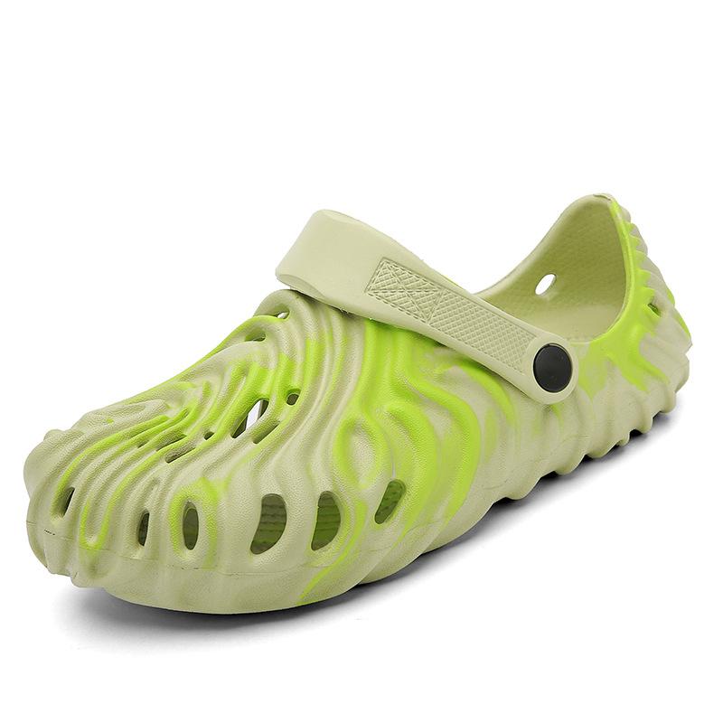 Non-Slip Beach Shoes Men'S Hole Shoes Bag Head Dual-Purpose Half-Drag Outer Wear Camouflage Soft-Soled Casual Sandals