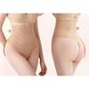 Women High Waist Striped Mesh Tummy Control Shaping T Back Thong Underwear