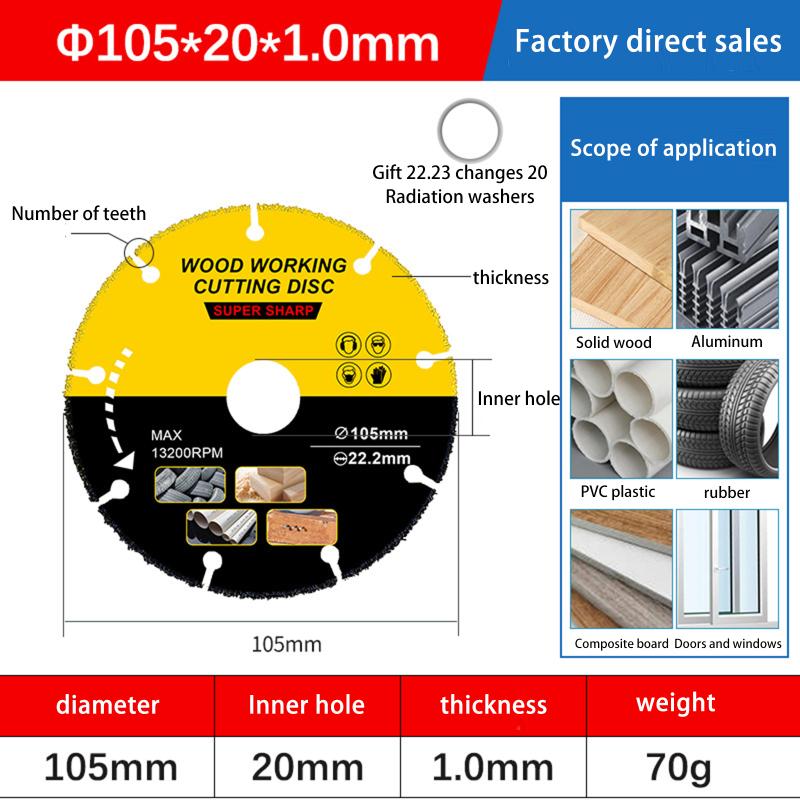 105/110/115/125Mm Saw Disc Multitool Wood Cutter Angle Grinder For Wood Carbide Saw Blades Wood Cutting Disk Cutting Wood