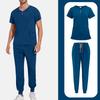 Mens' Comfortable And Casual Solid Color Short Sleeved Pants Protective Suit Set