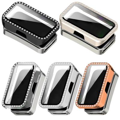 Screen Protectors Case For Band 9/8 Full Coverage PC Bumper for Smartwatch Protective Cover Case