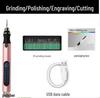 Rose Gold Mini Handheld Electric Engraving, Cutting, and Drilling Machine for Jade and Woodworking