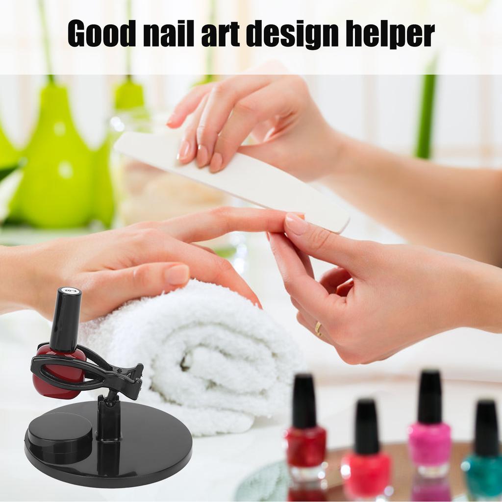Nail Polish Bottle Holder Stand Wide Base Prevent Fall Off Nail Gel Fixing Clip for Manicure Painting