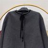 2024 Autumn/Winter French Chic Petite Double-Sided Cashmere Bow Coat