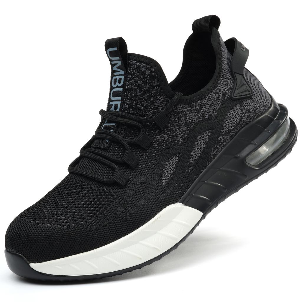 Men's Steel Head Safety Shoes Puncture And Smash Resistant Lightweight Sole Breathable Upper for Outdoor Workshop Work Shoes