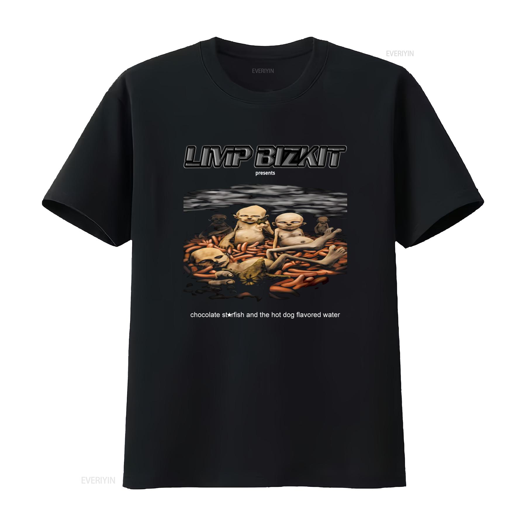 

Limp Bizkit Chocolate Starfish And The Hot Dog Flavored Water T Shirt Vm7825 vintage Washed streetwear Stretched Stylish homme 4XL