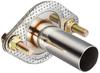 JDM Stainless Steel Flanged Size Silencer, Mid-Pipe 50-60mm Diameter, JFS-5060