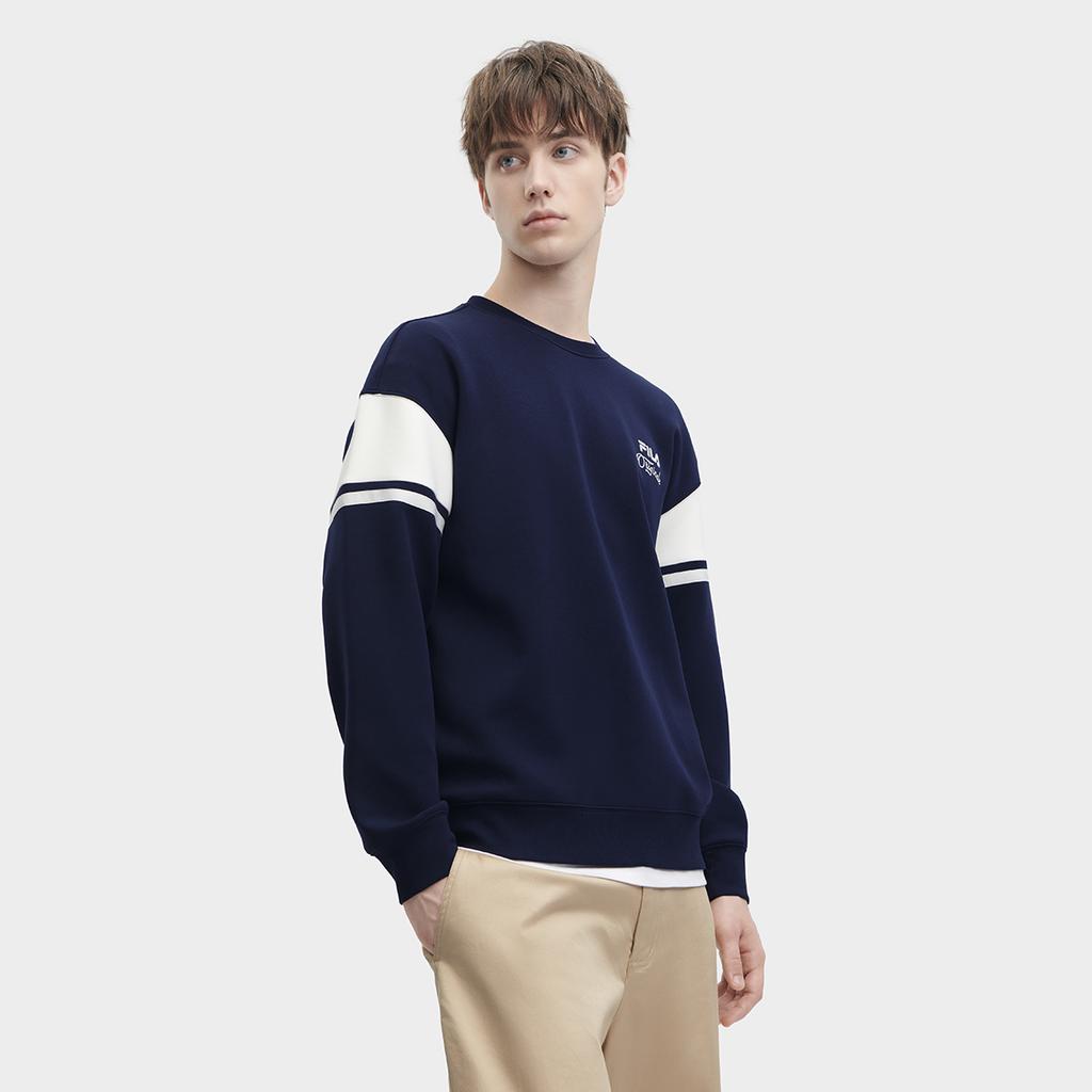 New FILA Sweatshirt Men's Legend Blue F11M349203FDB