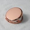 Double-Sided Small Mirror Portable Folding Round Makeup Mirror Rose Gold Simple Mini Men And Women Handheld Pocket Mirror