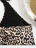 Women's 2025 Sexy Leopard Print High Waist Backless Swimsuit