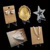 30PCS Clear Acrylic Coin Display Stand  Triangular Idol Card Picture Holder Mini Easel Rack Medal Photo Display Stand Organizer