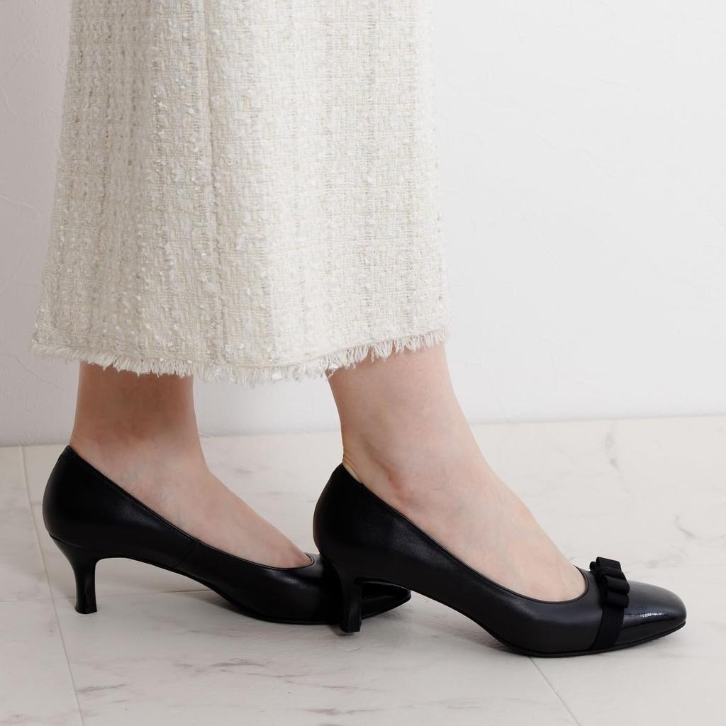 Himiko Ribbon Design Pumps/643101 Black 235