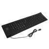 Waterproof USB Wired Keyboard 109 Keys Foldable Keyboard Portable Flexible Keyboard  Desktop Laptop