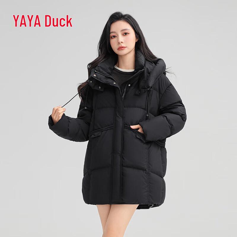 YAYA Dame 2024 Middels lang hette dunjakke