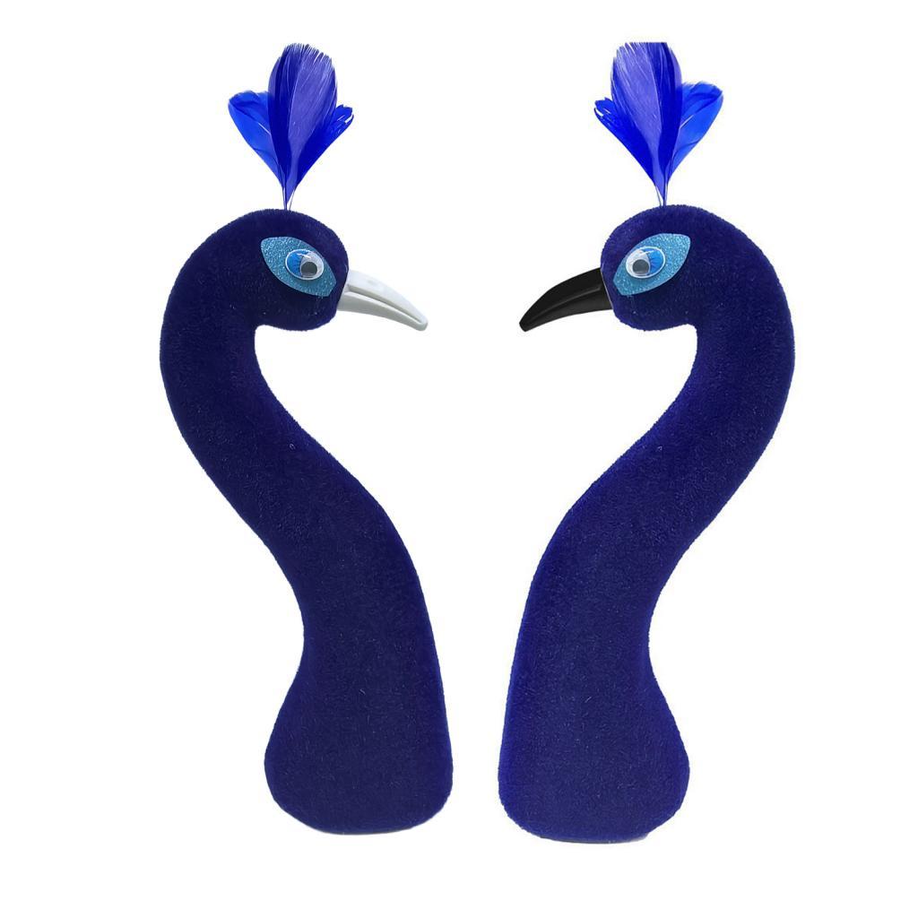 Banquet Flower Basket Peacock Mannequin Head Mold Elegant Dinner Table Centerpiece for Wedding and Home Decoration