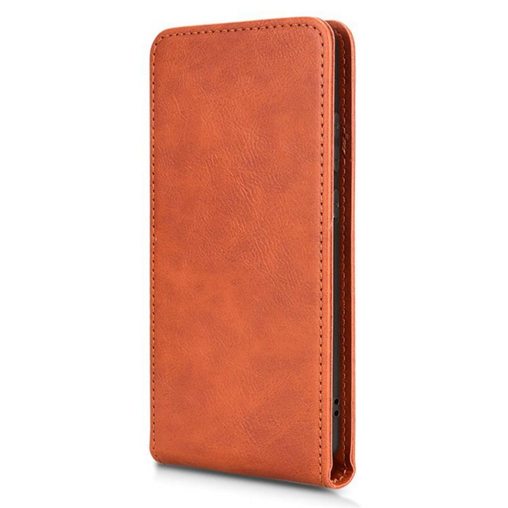 

For Honor X9c Smart 5G/X60 5G Case with Card Slot Magnetic Vertical Flip Leather Phone Cover Orange