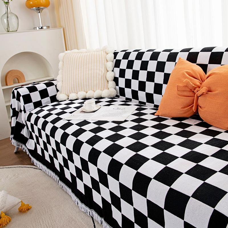 Новый чехол для дивана в шахматном порядке — фото 7