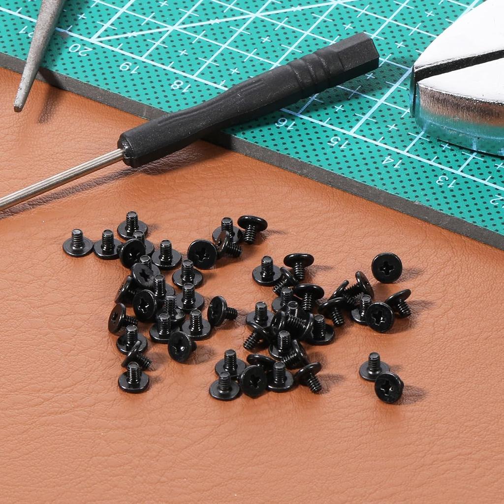50 PCS M.2 SSD Mounting Screws Kit, PCIE Nvme M2 X 3 MM Replacement Phillips Flat Head Screw M.2 SSD Mountings Screws with Screwdriver, M2Screw for