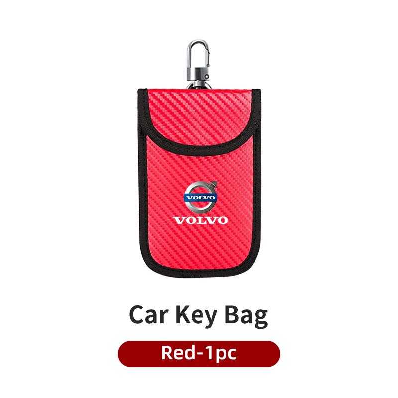 Car Key Case Signal Blocker Bag RFID Shielding Pocket For Volvo AWD C30 C70 S60 S80 S90 T6 V40 V50 V60 V70 V90 XC40 XC60 XC70