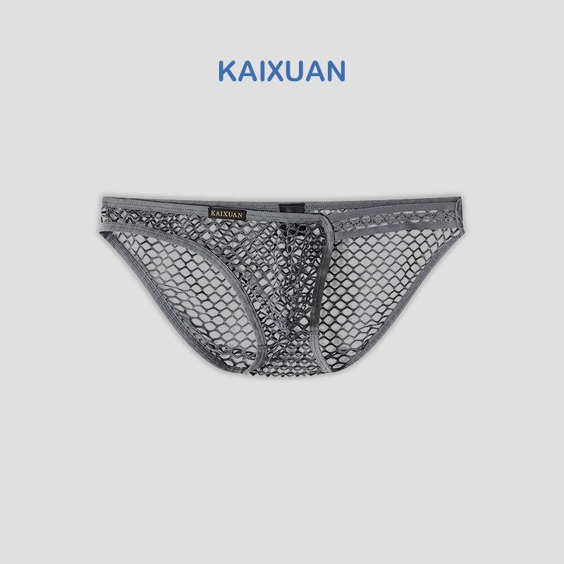 Men's Large Mesh Triangle Briefs - Quick-Drying, Comfortable, European-American Style