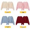 Silver Fox Velvet Women's 450g Heavyweight Hooded Sweatshirt - Short, Trendy Drop Shoulder Pullover for Autumn/Winter 