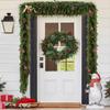 1/2pcs Cheap Artificial Plants Christmas Tree Cypress Leaves Garland Home Party Decor Outdoor Yard Pine Rattan Hanging Ornaments