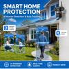 AIOOK 3-Objektiv HD 15MP Außen-WLAN-Sicherheitskamera IP66 Wasserdicht CCTV Mobile Tracking Zwei-Wege-Sprechanlage Nachtsicht Drahtlose IP-Kamera V380 PRO APP