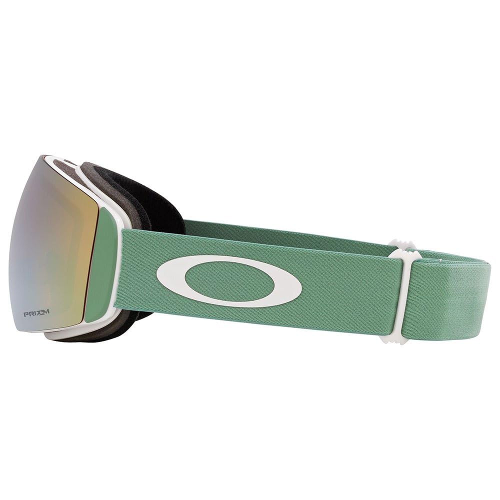Oakley Flight Deck M Matte Sage Gold Iridium Free Size Goggles, Jade/Prizm Lens,