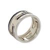 HERMES  #12(JP Size)  ring black Silver925 Women