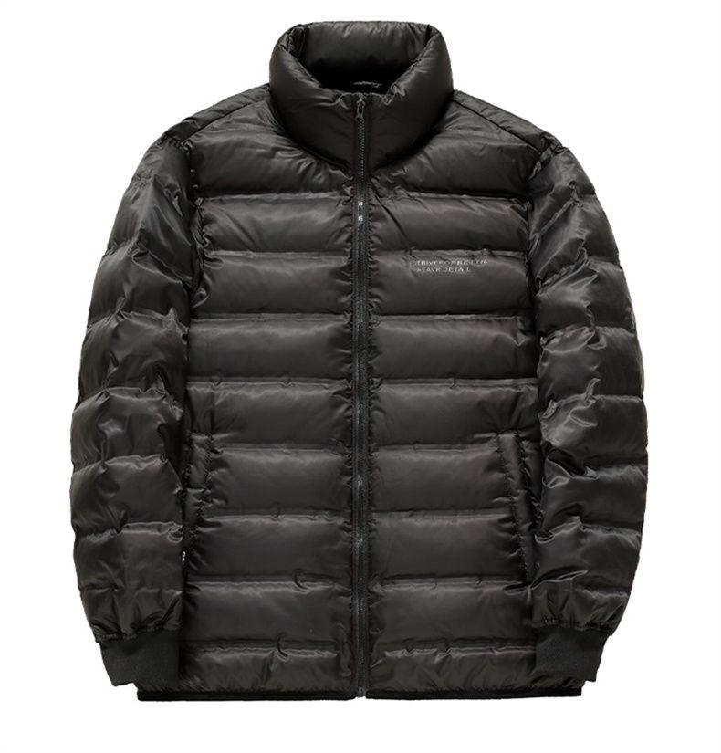 Men's 5-in-1 White Goose Down Jacket with Removable Liner - High-End Winter Outerwear for Middle-Aged Warmth