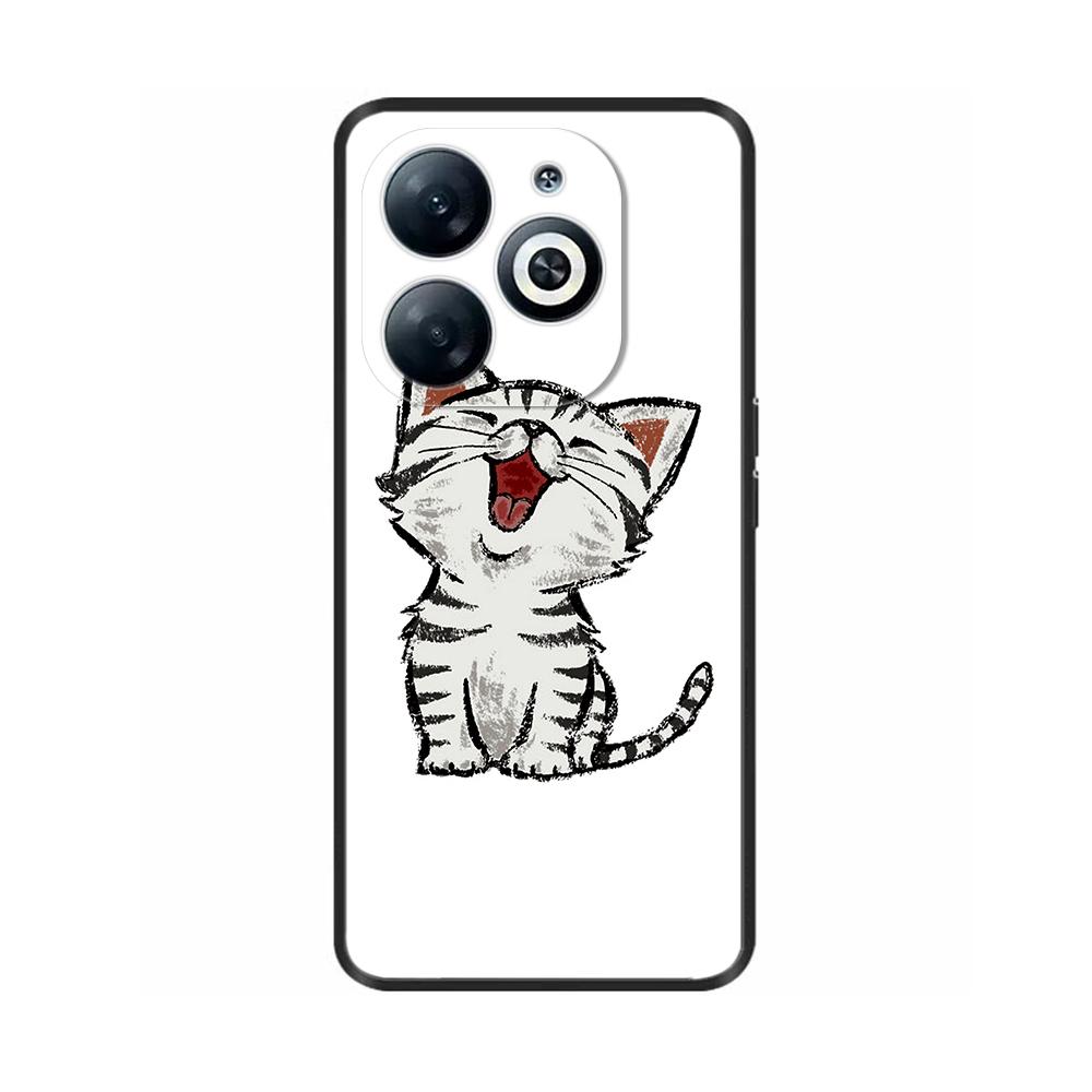 For Infinix Smart 8 Case Cover Funda Black Soft Silicone TPU Protective Phone Case For infinix Smart 8 Smart8 X6525 Bumper Coque