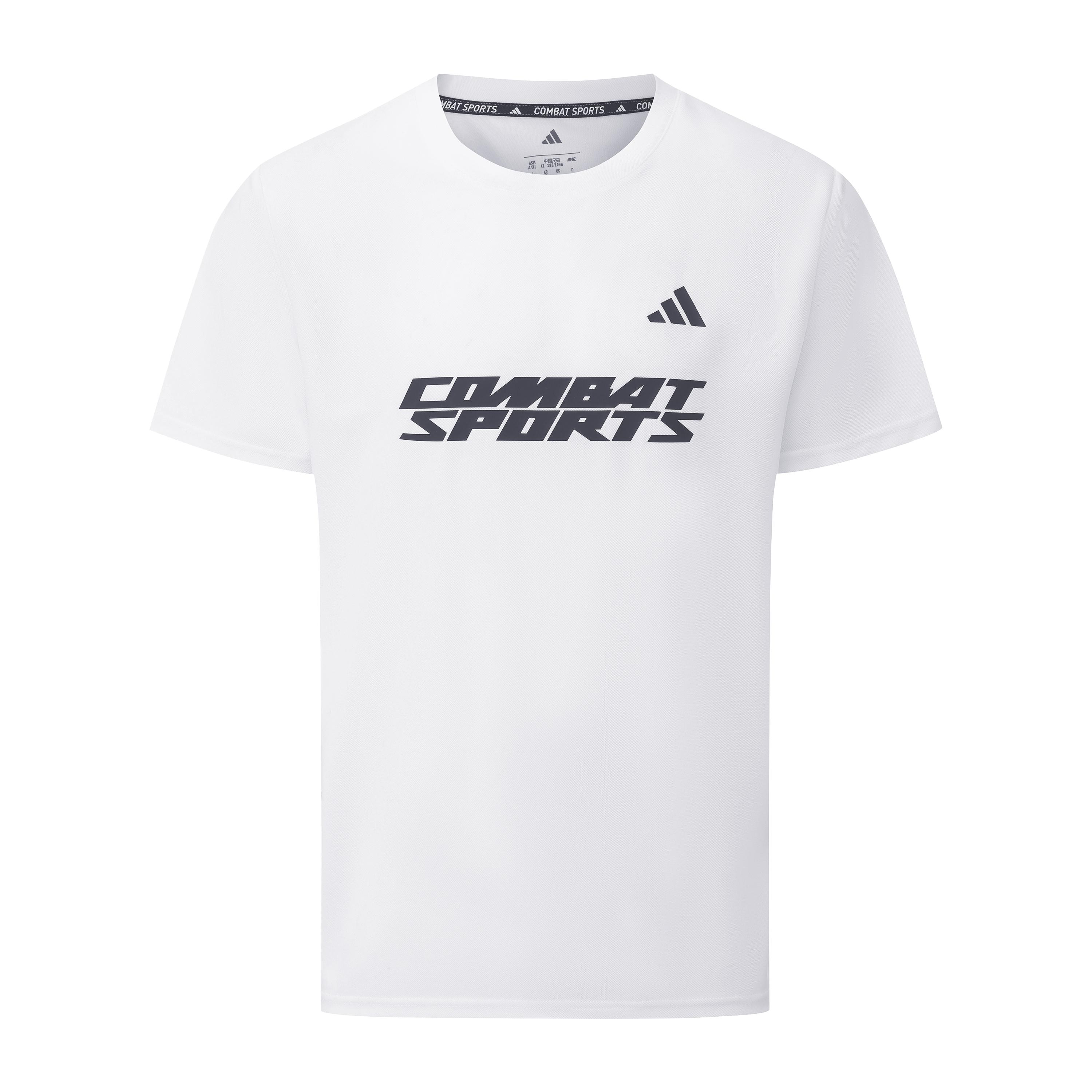 Adidas Quick Dry Crew Neck Short Sleeved Unisex White Black CLTS26CS2P-WB XL