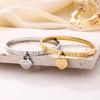 European & American Style Forever Love Double Heart Women's Titanium Steel Bracelet