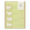 Midori Letter Set with 12 Sheets of Letter 4 Goat Pattern 86639006 Stickers, Paper, Envelopes, A,