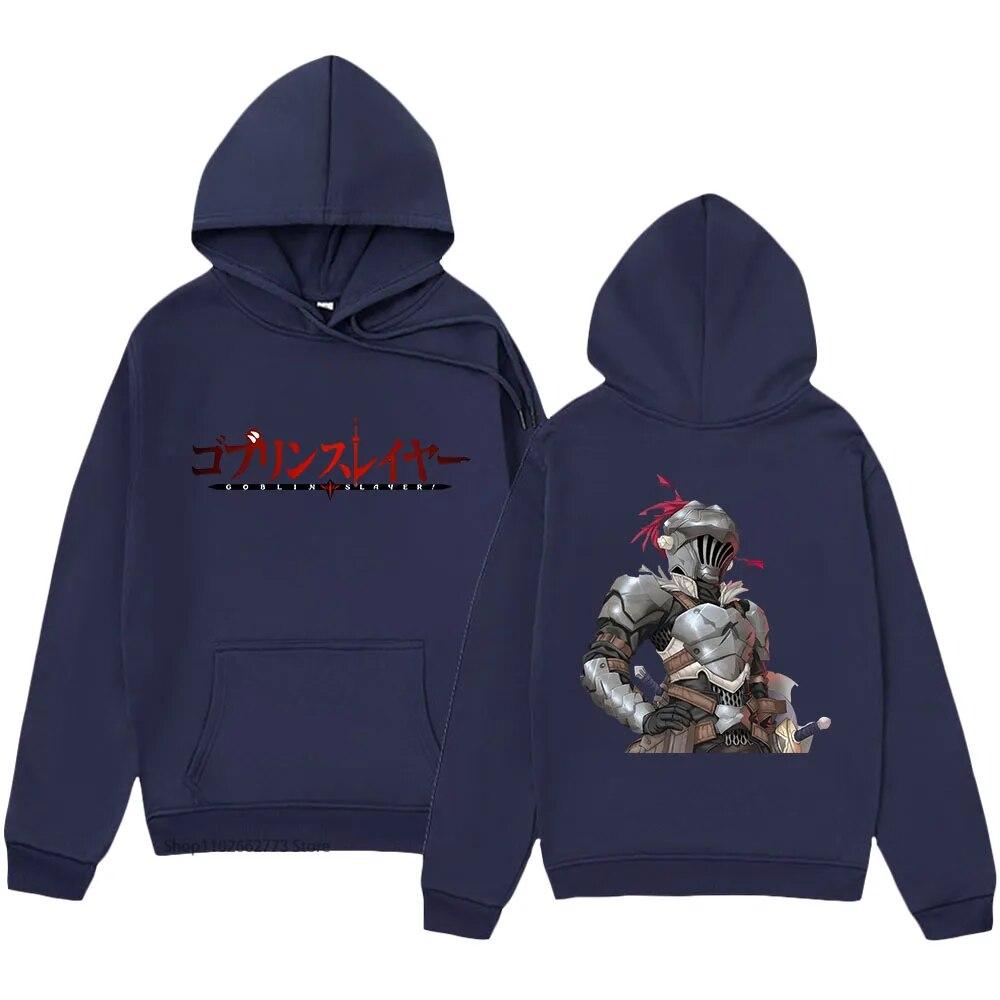 Goblin Slayer Print Hoodies Anime Cartoon Swearshirts with Hooded Winter Women Clothes Long Sleeve Fleece Kpop Pullover Y2k Tops