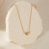 Fashion Temperament Commuting Style Necklace Made Of Stainless Steel Niche Simple Versatile Plated With Gold Heart Collarbone Chain