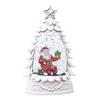 Christmas Snow Ball Lantern Lighted Santa And Christmas Tree Scene Glittering Water Snow Ball Decoration for Home Desktop Decor