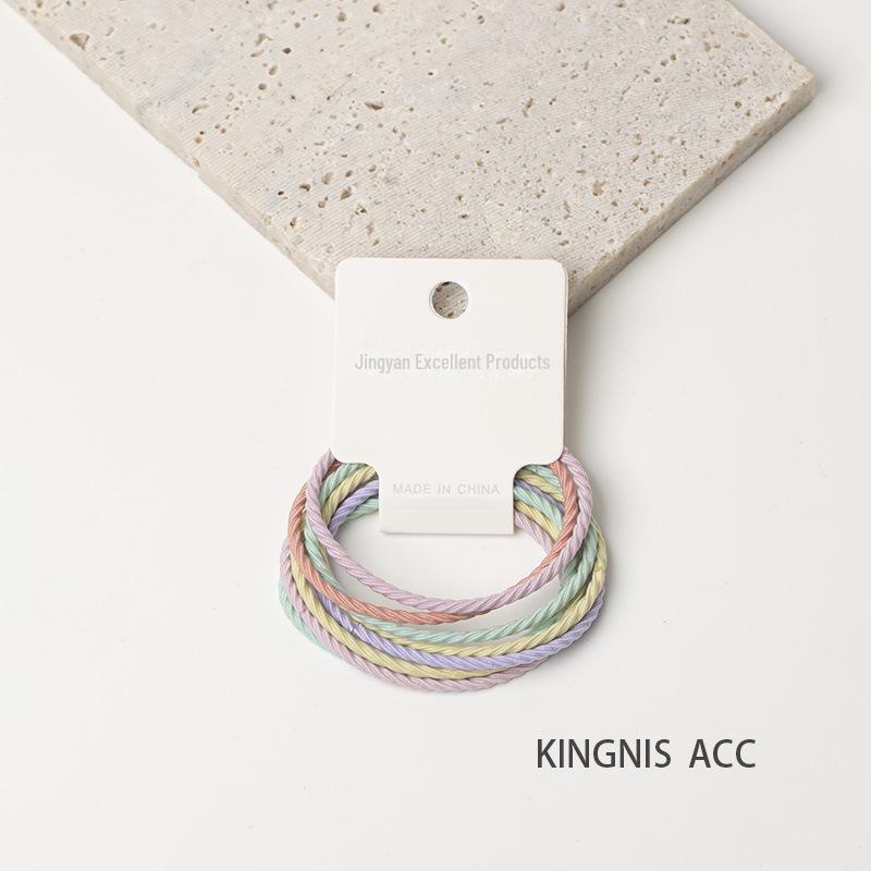 Spring & Summer 2025 Hair Accessories Collection: High-Elasticity Rubber Band Hair Ropes & Headbands for Women