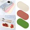 Anti Slip Seasoning Bottle Storage Tray Washable Soap Dispenser Tray Silicone Vanity Tray  Dessert